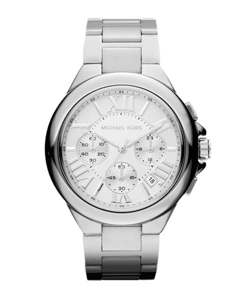 michael kors black and silver|michael kors chronograph watch silver.